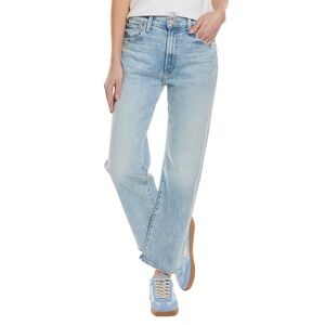 MOTHER The Ditcher Zip Ankle Straight Leg Denim Jean Light as a Feather Size 29